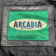 Blouson Cuir XXL Arcadia Noir 2XL Bomber Flight Jacket Veste Vintage | 55c