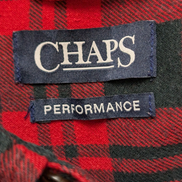 🧣 CHEMISE FLANELLE PERFORMANCE CHAPS XL/XXL CARREAUX ROUGE NOIR LOGO BRODÉ
