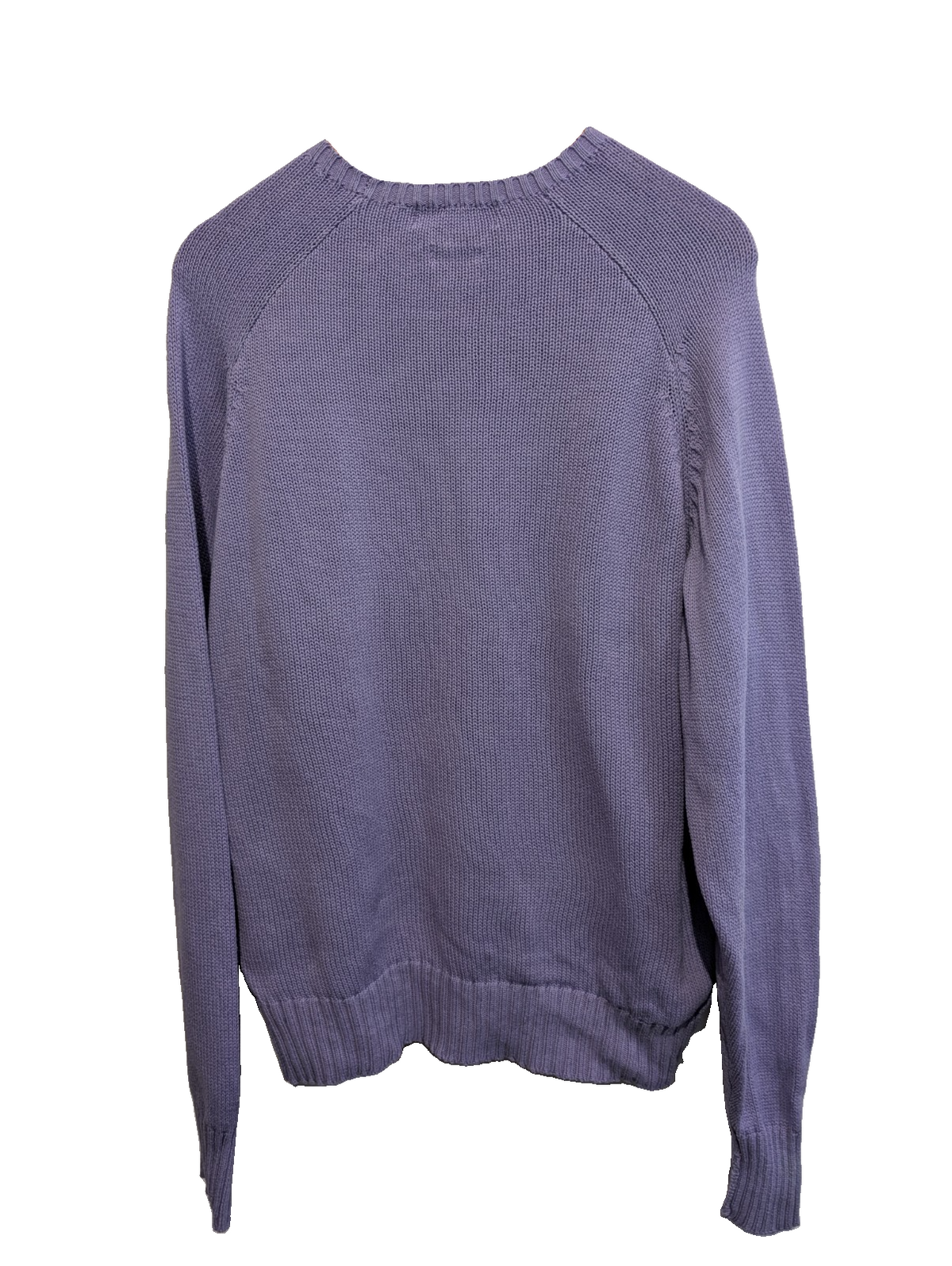 Pull Polo by Ralph Lauren col rond lilas violet logo multicolore coton L