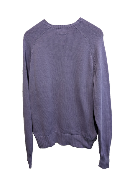 Pull Polo by Ralph Lauren col rond lilas violet logo multicolore coton L