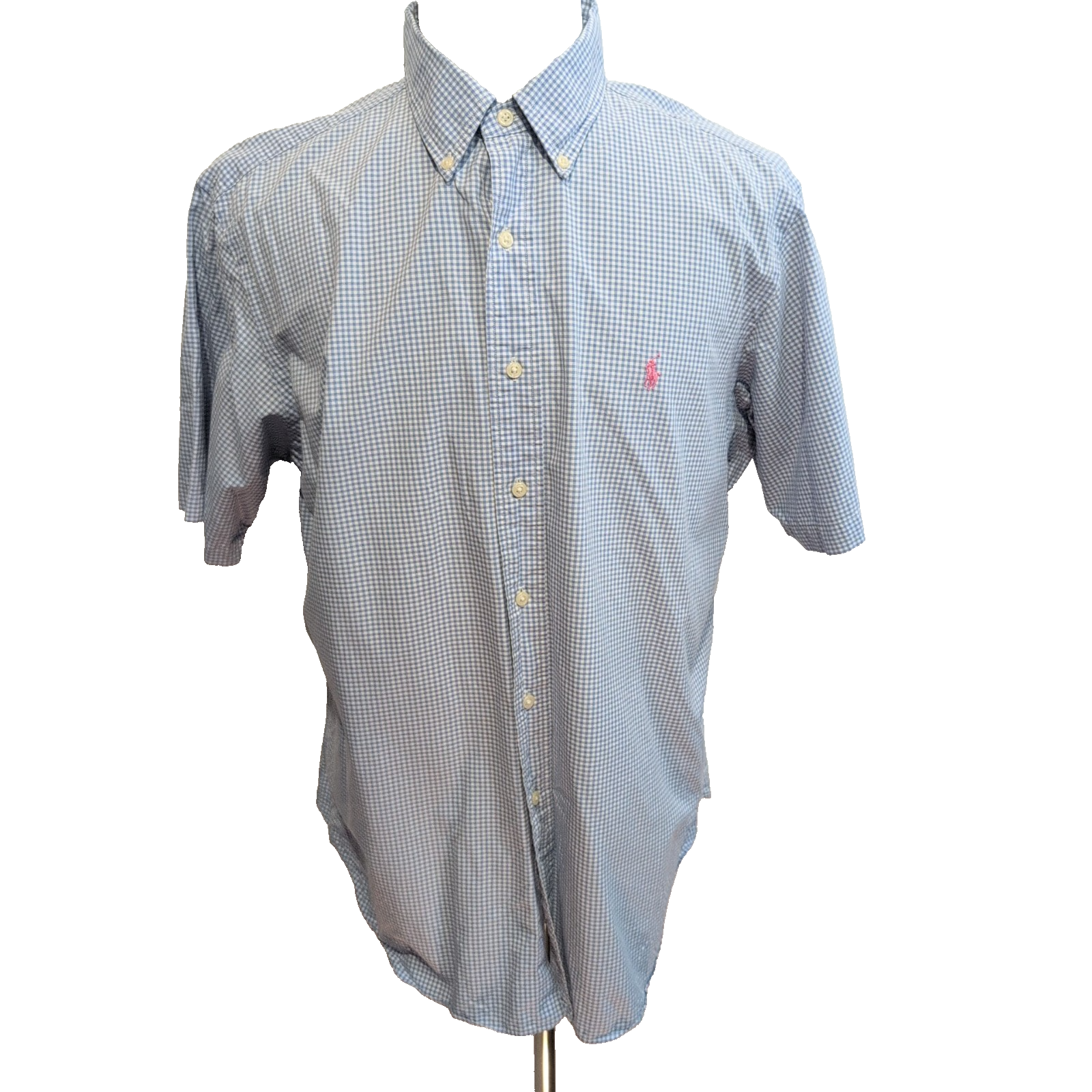 Chemise Polo Ralph Lauren Classic Fit XL Bleu Carreaux Manches Longues