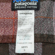 🏔️ Chemise PATAGONIA Flanelle Bio S Carreaux Rouge Marron |295S