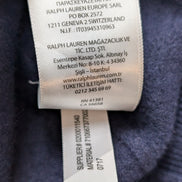 Pull Polo Ralph Lauren Bleu Marine - 100% Laine Mérinos Italienne - Taille M