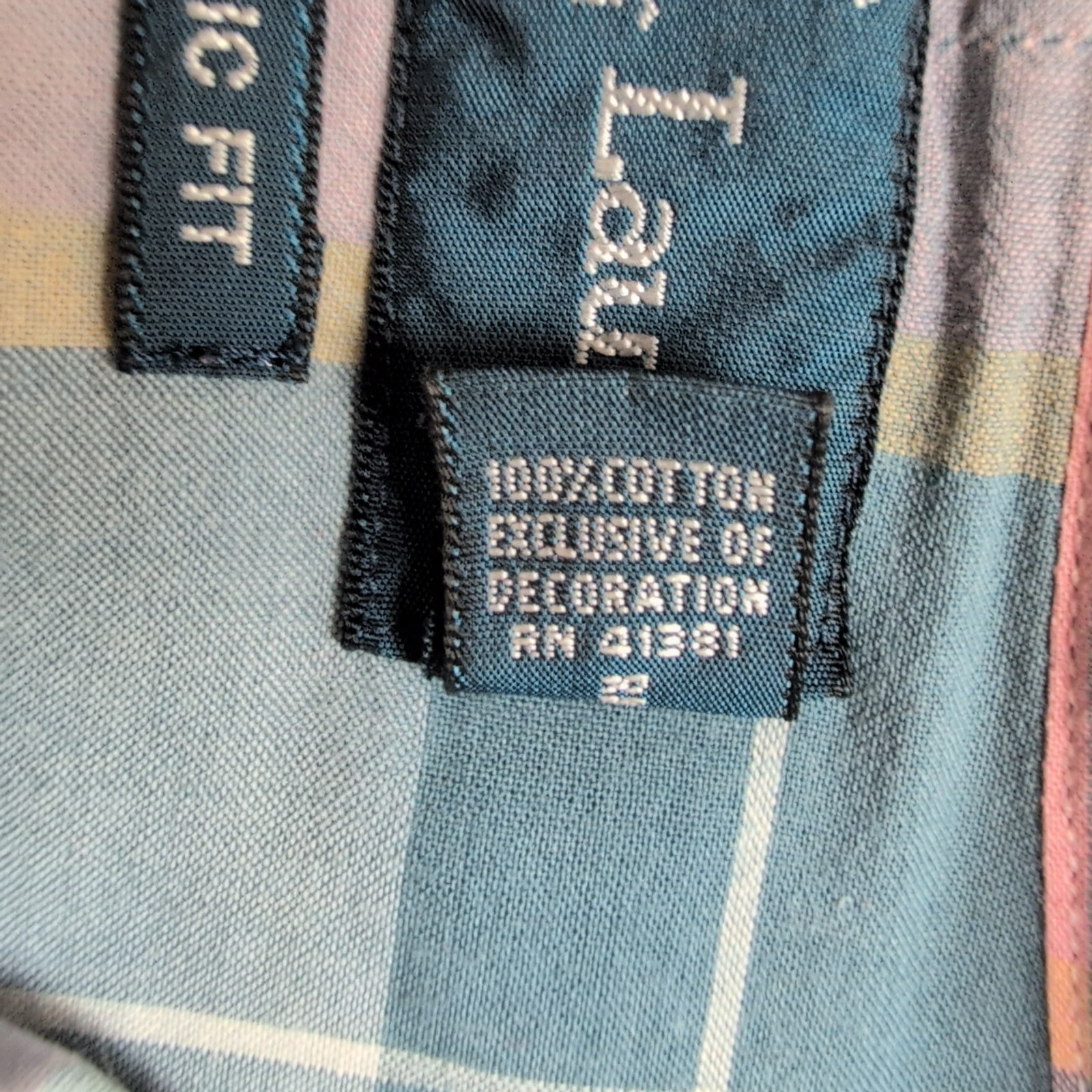 Chemise Ralph Lauren L Classic Fit Carreaux Rose Bleu Button Down Shirt