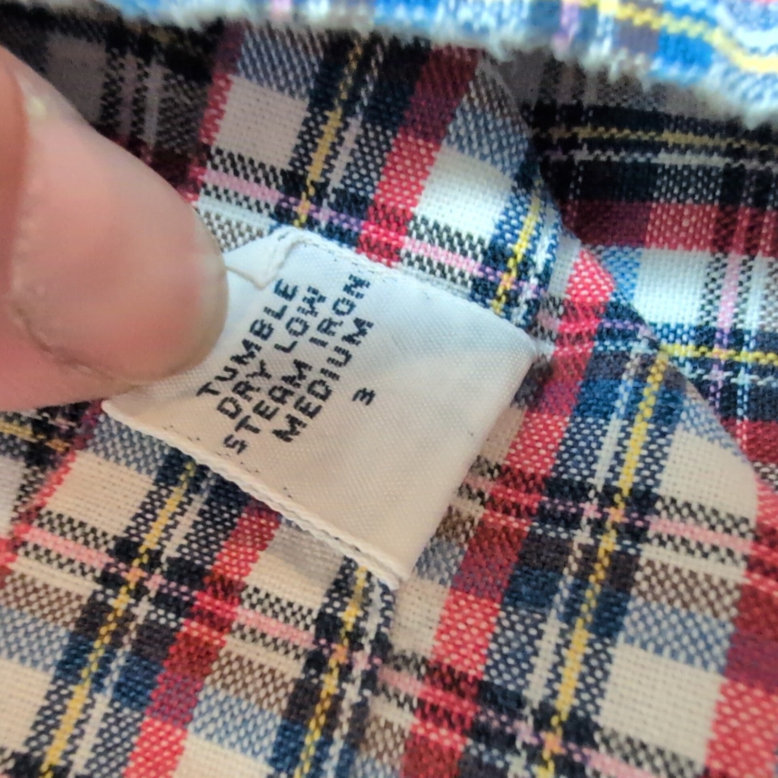 Chemise Ralph Lauren Blake S Carreaux Rouge Bleu Logo Brodé manches longues