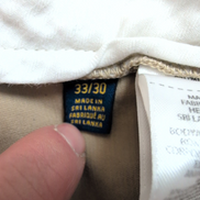 Pantalon chino Polo Ralph Lauren stretch crème taille W33xL30 FR42 #16cr