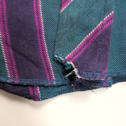 Chemise Wrangler Western Vintage M Vert Violet Pression Cowboy