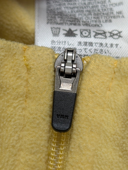 Pull Polaire Femme The North Face TKA 100 Jaune Col Zippé - Taille M