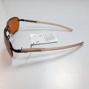 Lunettes de soleil style Ovale Ambre Monture Métal Y2K