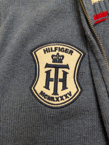 Gilet zippé Tommy Hilfiger vintage bleu homme taille M
