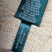 Gilet Lauren Ralph Lauren femme S beige coton torsadé dentelle cardigan
