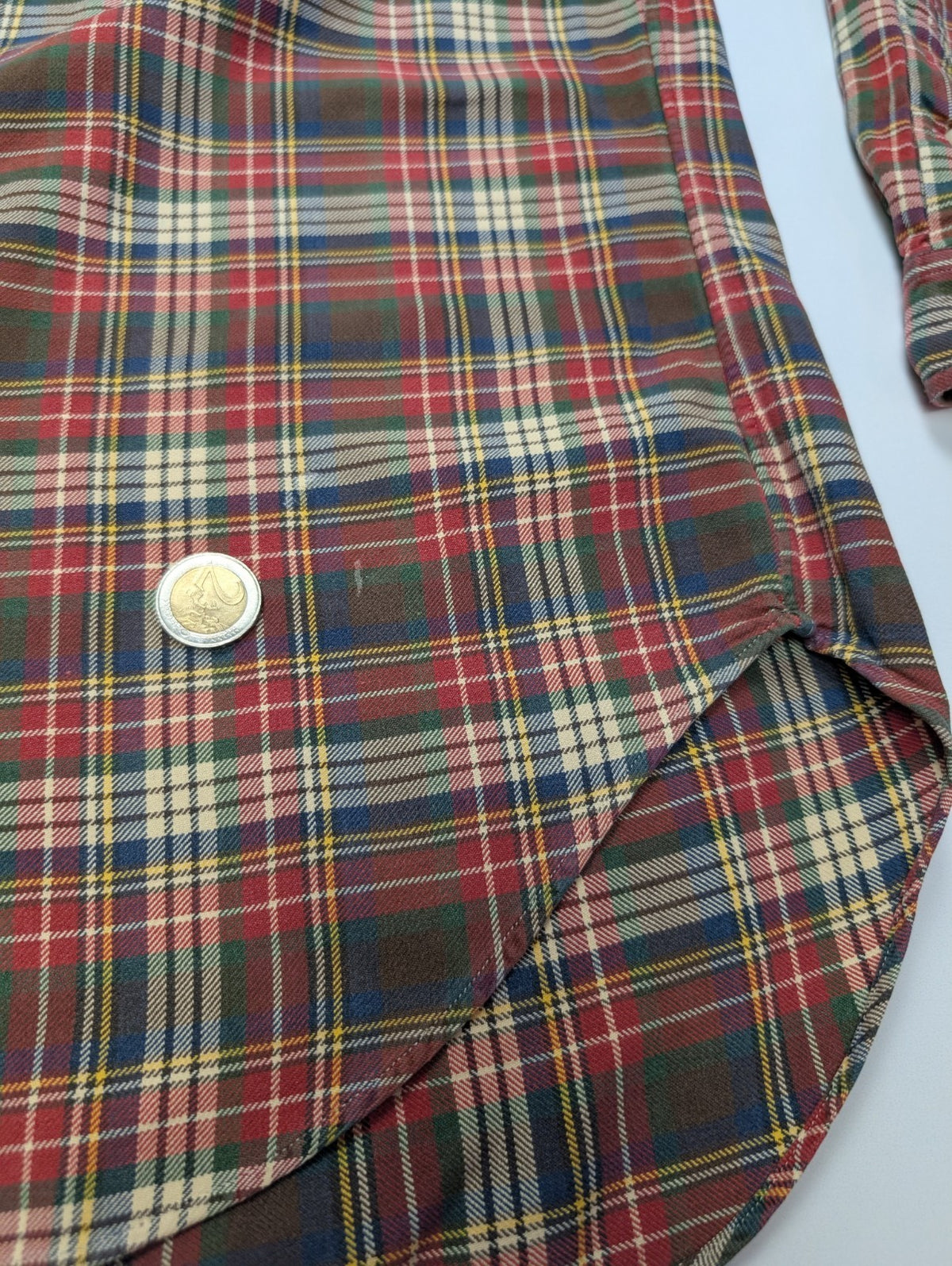 CHEMISE Ralph Lauren homme M Classic Fit ROUGE carreaux hiver