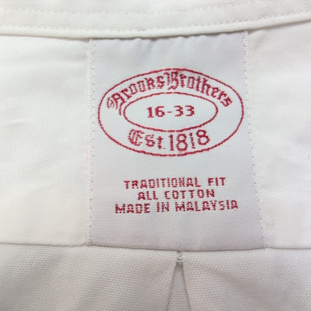 Chemise Brooks Brothers Taille L Blanche 100% Coton Made in Malaysia Vintage