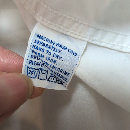 Chemise Tommy Hilfiger Vintage Blanche Écusson Brodée Taille M