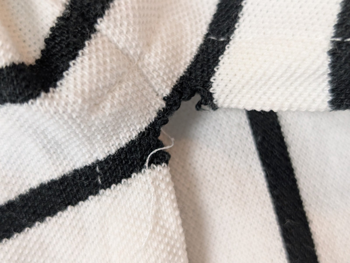 Polo manches courtes Polo Ralph Lauren rayures noir blanc coton XL