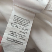 Chemise Ralph Lauren XL Blanche Coton Logo Blanc Ton sur Ton Classique