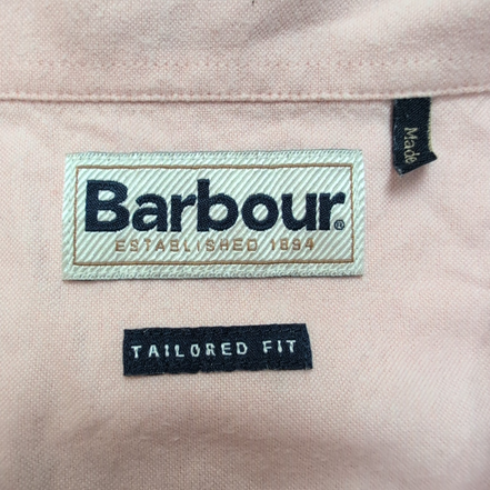 Chemise Barbour Tailored Fit Rose Pâle 100% Coton Taille XXL Ajustée