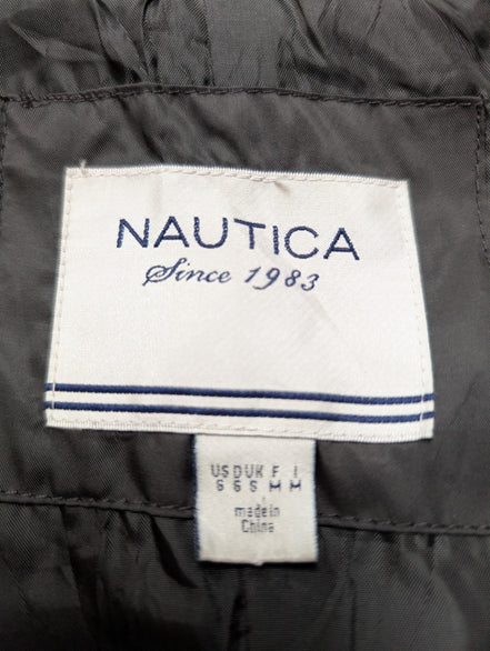 NAUTICA Veste Femme Matelassée S Gris Foncé Boutonnée Hiver Mi-Saison |323BSR