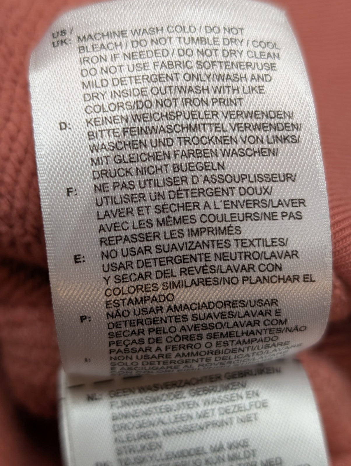 Sweat à Capuche Adidas Saumon Foncé - Coupe Oversize - Neuf - Taille XS/L