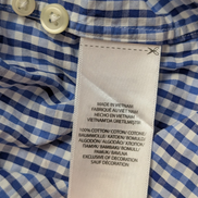 Chemise Polo Ralph Lauren Shirt M Seersucker Carreaux Manches Courtes Button Dow