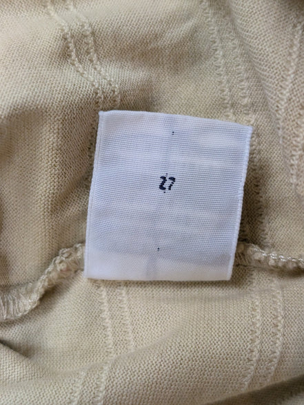 Polo manches courtes Polo Ralph Lauren XXL beige crème rayures coton Pima