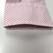 Chemise BURBERRY 100% Coton Rose Fuchsia L Logo Brodé Manches Longues