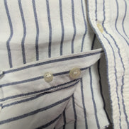 Chemise CHAPS blanche à rayures grises taille L #152e