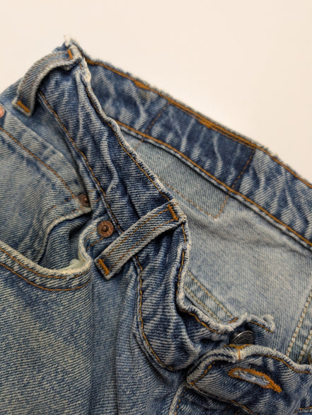 Jean LEVI'S 570 Baggy Vintage 🛹 Taille W36 (Taille 41cm) 🛹 Bleu Délavé Grunge