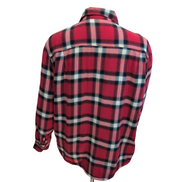 Surchemise Wrangler Flanelle Carreaux Rouge Sherpa Manches Longues Taille L