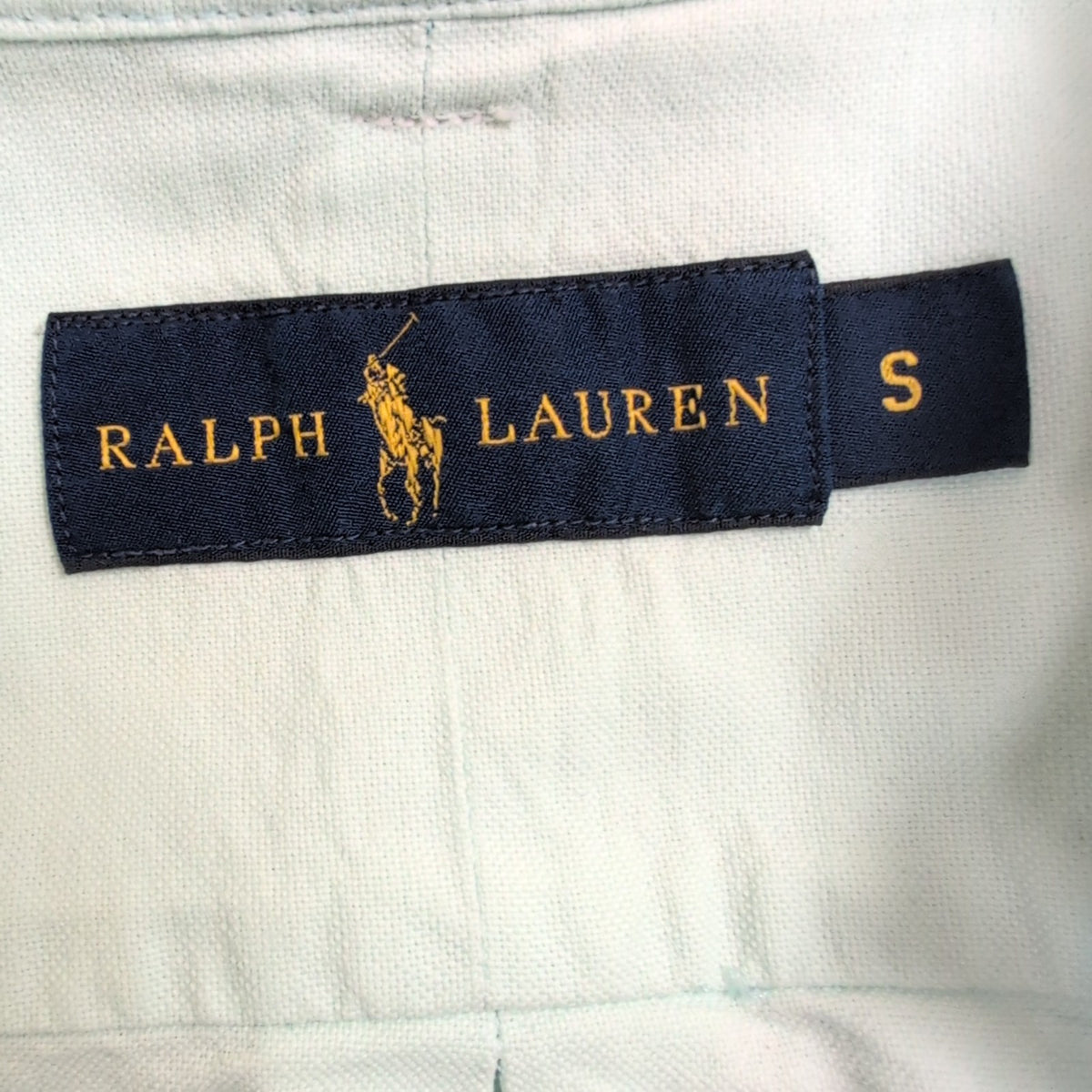 Chemise Ralph Lauren Vert Pastel S Manches Courtes Logo Rose