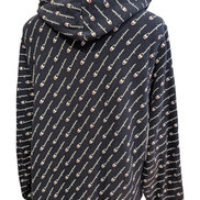 ➜ Sweat à Capuche Champion Vintage - Motif Multi-Logo All-Over - Taille L