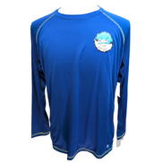 Tee-shirt anti-UV Beach Bros L Bleu UPF 50+ Surf Bain Neuf Étiquette
