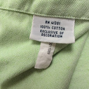 Chemise Ralph Lauren XXL Vert Clair Oxford Coton Logo Marron Manches longues