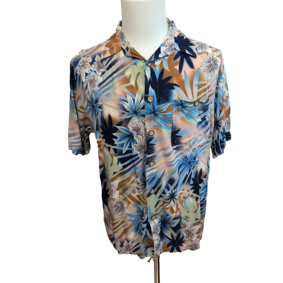Chemise Hawaïenne Manches Courtes Falls Creek Rayonne Floral L
