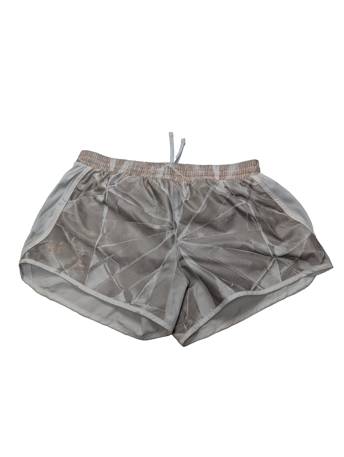 Short de sport Under Armour HeatGear Marron Clair à Motifs - Femme Taille M