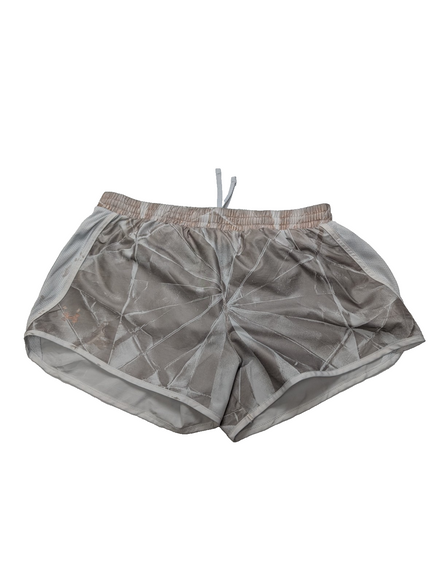 Short de sport Under Armour HeatGear Marron Clair à Motifs - Femme Taille M