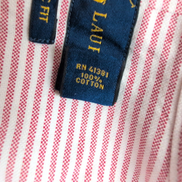 Chemise Ralph Lauren XXL Classic Fit Rayures Rouge Oxford Button Down Shirt