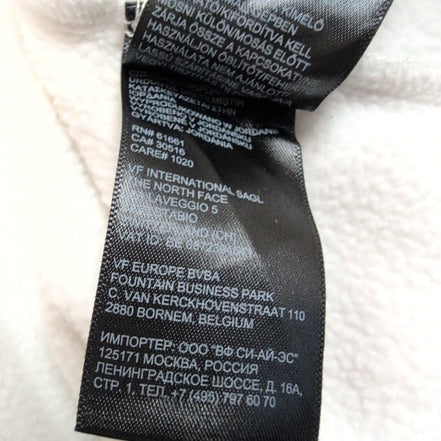 Sweat col zippé The North Face blanc Femme Taille M intérieur polaire