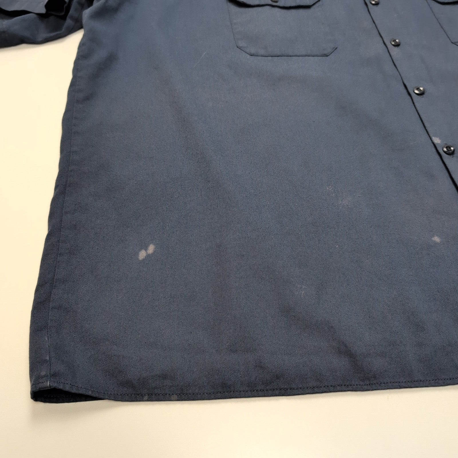 Chemise Dickies 4XL Bleu Marine Workwear Vintage Manches Courtes