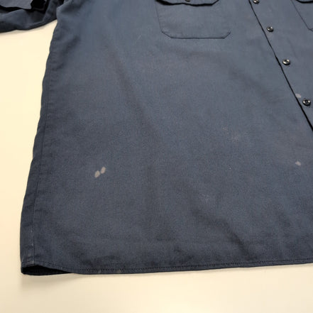 Chemise Dickies 4XL Bleu Marine Workwear Vintage Manches Courtes