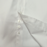 Chemise HENBURY S/M 14 1/2 blanche unie coton polyester neuve sans étiquette