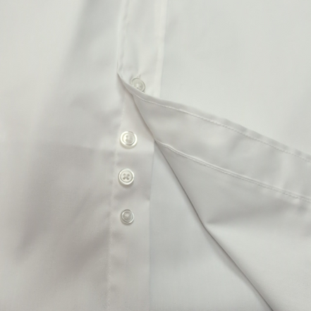Chemise HENBURY S/M 14 1/2 blanche unie coton polyester neuve sans étiquette