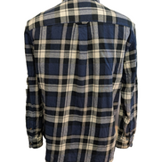 Chemise CHAPS Flanelle Coton T.M - Carreaux Bleu Marine Performance