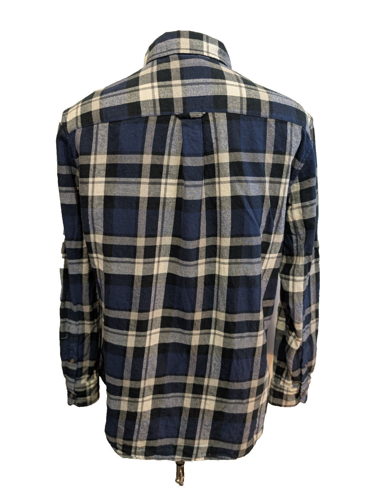 Chemise CHAPS Flanelle Coton T.M - Carreaux Bleu Marine Performance