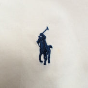 Chemise Ralph Lauren XL Blanc Cassé Classic Fit Logo Brodé Manches Longues