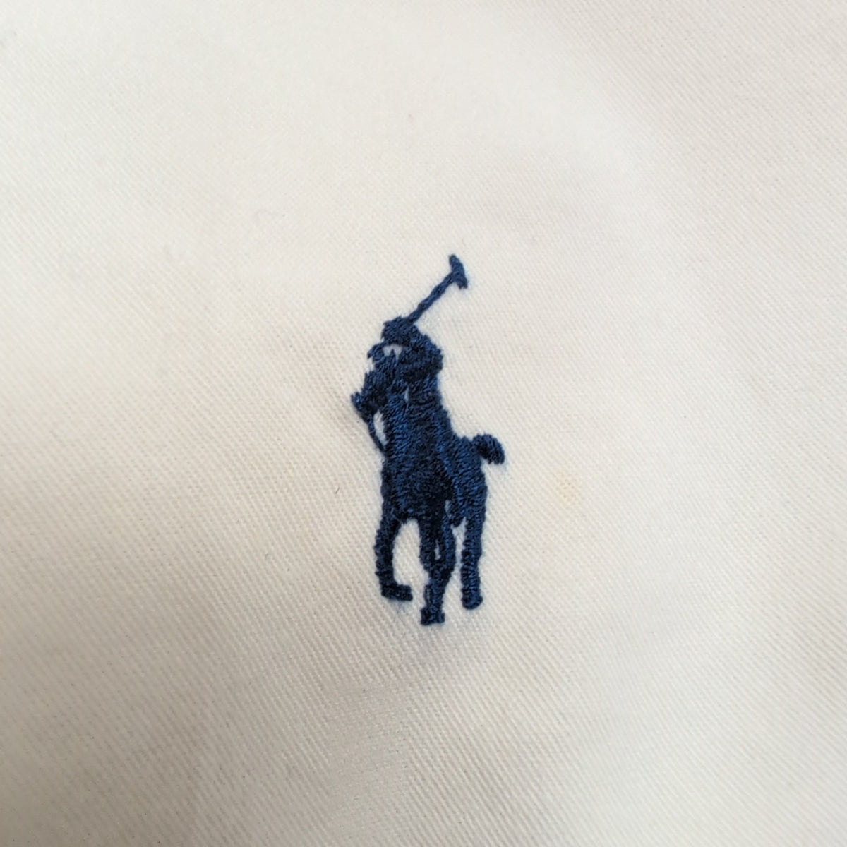 Chemise Ralph Lauren XL Blanc Cassé Classic Fit Logo Brodé Manches Longues