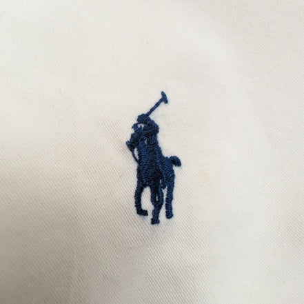 Chemise Ralph Lauren XL Blanc Cassé Classic Fit Logo Brodé Manches Longues