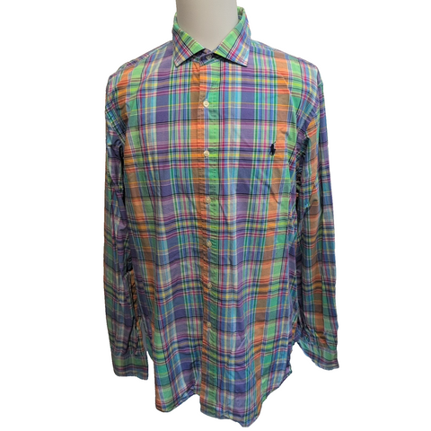 Chemise Polo Ralph Lauren à carreaux stretch multi couleur coton taille XXL
