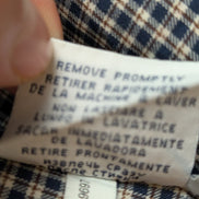 CHEMISE Polo Ralph Lauren Homme M Carreaux Bleu Marine Marron Logo Rouge