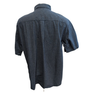 Chemise Dockers bleu marine à petits carreaux manches courtes taille XL